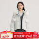 艾萊依短款羽絨服溫柔保暖可拆卸毛領(lǐng)鴨絨羽絨服女士甜美風(fēng)小個(gè)子可愛(ài) 冰清藍 M 160【建議110-130斤】