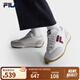 FILA 斐樂1970女鞋老爹鞋2025秋季新款鞋子休閑鞋復(fù)古網(wǎng)球運(yùn)動(dòng)鞋 雪白/南極灰-SA 37.5