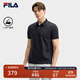 FILA 領(lǐng)航POLO|斐樂(lè )官方男裝針織短袖POLO衫2025夏季新款商務(wù)休閑上衣 傳奇藍-NV 3XL 190/108A/XXXL