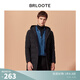 巴魯特（Brloote）Brloote/巴魯特羽絨服男中長(cháng)款時(shí)尚連帽羽絨衣男士冬季保暖外套 黑色 165/88A