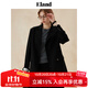 ELAND【可持續(xù)零染羊毛】衣戀西裝外套女墊肩設(shè)計(jì)西服25冬季新款 黑色(19)Black M (165)