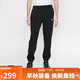 耐克（NIKE）男運動(dòng)褲 冬季針織加絨束腳休閑褲 溫暖舒適 BV2738-010 黑 M