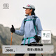KOLON SPORT/可隆軟殼三合一夾克  女士防潑水防風(fēng)GTX戶(hù)外沖鋒衣 LKGJ5WN074-LB 淺藍色 M 165/88A