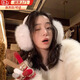 OSKV毛絨耳罩女冬季可愛(ài)白色保暖防風(fēng)耳捂耳包護耳帽百搭東北騎車(chē)耳套 【白色】加絨保暖耳罩 高密蓄熱絨/觸膚即暖