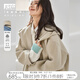 對白100%綿羊毛雙面毛呢外套女2024秋冬新款高級(jí)感中長款保暖大衣 尼加拉駝 L