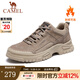 駱駝（CAMEL）登山鞋秋冬季新款男鞋加絨厚底休閑鞋徒步戶(hù)外工裝鞋 GE12237125R（加絨） 卡其 40