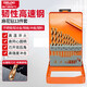 德力西電氣（DELIXI ELECTRIC）高硬度麻花鉆頭不銹鋼合金鋼鐵韌性高速鋼打孔DLX-042T【13件套】
