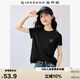 佐丹奴短袖T恤女夏季純棉可愛動(dòng)物頭像刺繡圓領(lǐng)上衣13325324