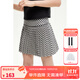 ELLE KIDS童裝 拼接壓褶A字半裙女童夏季新款經(jīng)典復(fù)古時(shí)髦百褶裙子 黑白格 160 （S）