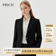 PRICH【零染】職場簡約干練通勤西裝春秋新款收腰西服套裝女 19黑色西裝 L 165