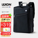 樂上（LEXON）電腦包15.6/16英寸雙肩包男士雙層書包商務(wù)旅行筆記本背包藍(lán)黑色