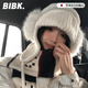 BIBK日本毛絨耳罩女冬季可愛白色保暖防凍保暖護(hù)耳耳捂耳包百搭耳套 白色耳罩