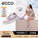 愛(ài)步（ECCO）板鞋女 倪妮同款增高厚底輕盈透氣百搭拼色休閑鞋 街頭ACE856823 薰衣草紫/灰白色85682361091 37