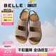 百麗（Belle）張凌赫同款smiley聯(lián)名快樂吐司1代升級版女勃肯涼鞋D7X1DBL5 灰色-男款 （1代升級版） 41 (255mm)