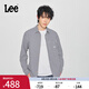 Lee商場同款25新品舒適版翻領格紋101+深藏青色男長袖襯衫休閑潮 深藏青色 L