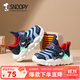 SNOOPY史努比童鞋男童運動(dòng)鞋寶寶跑步鞋耐磨減震毛毛蟲(chóng)鞋2032深藍淺藍27