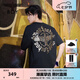BOY LONDON【璀璨烈陽(yáng)】夏季男女同款T恤燙金印花休閑寬松潮牌短袖 黑色 XL