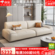 宜耀沙發(fā)客廳意式現代簡(jiǎn)約客廳大小戶(hù)型輕奢家用直排貓抓皮真皮藝沙發(fā) 耐磨抗污甄選貓抓皮 單人位（1.2m）送一個(gè)抱枕