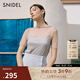 SNIDEL春夏透視波點(diǎn)短袖上衣吊帶背心兩件套SWCT242127 灰色 均碼 （F）