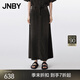 JNBY/江南布衣25夏半身裙萊賽爾牛仔柔軟A型簡約通勤休閑5P4D14410 998/牛仔深灰 L