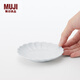 無(wú)印良品（MUJI）波佐見(jiàn)燒 吉祥豆皿 盤(pán)子碟子餐具 菊 MDL97A3A 長(cháng)100.55mm