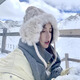 哈爾濱旅游毛線帽女毛球護(hù)耳兔毛帽子女冬天韓版潮保暖針織帽 M043兔毛護(hù)耳雷鋒帽米色
