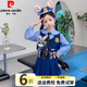 皮爾卡丹童裝女童套裝秋季兔子警官衣服兒童裝瘋狂動(dòng)物城cos服裝jk朱迪裙 馬甲三件套 140 尺碼9~10歲【130-140cm】