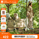 牧高笛（MOBIGARDEN）營(yíng)地車(chē) 戶(hù)外露營(yíng)四向寬輪可剎車(chē)大容量推車(chē) NX23689007 和風(fēng)沙