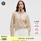 lululemon丨Scuba 女士超寬松款煙囪領(lǐng)衛衣 LW3IFTS 沙漠棕褐色 M /L