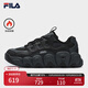 FILA 斐樂官方女鞋CROISSANT WE摩登運(yùn)動鞋加絨可頌鞋 黑/影黑灰-BD 37.5