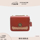 蔻馳（COACH）女士經(jīng)典標(biāo)志MADISON 單肩包老花迷你斜挎包紅色 B4/棕黃色 銹紅色