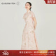 浮云堂「浮云堂.風(fēng)」落華.中式禪意改良印花連衣裙女25夏款高端禪意茶服 落英淡粉 M
