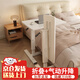 易漫床邊桌氣動(dòng)升降桌床上電腦桌可移動(dòng)折疊床上飯桌臥室學(xué)習(xí)辦公書桌 【京配】折疊+升降加大85*45cm珍珠白