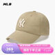 MLB帽子男女軟頂棒球帽虞書欣明星同款運動鴨舌帽3ACP6601N-50SAP-F