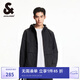 杰克·瓊斯（JACK&JONES）25年男裝連帽風(fēng)衣外套男春潮流運(yùn)動(dòng)戶外短款寬松高端休閑男士夾克 黑色E40 常規(guī) 黑色E40 M