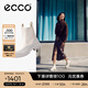 愛步（ECCO）切爾西靴女 女士百搭厚底增高牛皮靴 革新214793 砂礫灰/灰白色21479361068 36