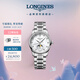 浪琴（LONGINES）瑞士手表 名匠系列月相腕表 機(jī)械鋼帶女表七夕禮物L(fēng)24094876