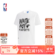 NBA官方太陽(yáng)/雄鹿/掘金季后賽口號系列寬松夏季運動(dòng)T恤男士純棉短袖 熱火-運動(dòng)休閑純棉T恤 XL