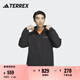 adidas舒適加絨戶外運(yùn)動(dòng)連帽軟殼衣男裝阿迪達(dá)斯官方TERREX   黑色/黑色   L