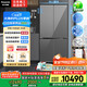松下（Panasonic）【國家補貼20%】大海豹PLUS雙開(kāi)門(mén)冰箱十字門(mén)575升對開(kāi)四門(mén)超薄零嵌入雙系統一級能效NR-EW58CGB-S