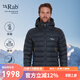 Rab24秋冬新品Electron男士連帽疏水防風輕便750蓬鵝絨羽絨服 QDB-69 黑灰色BEL S