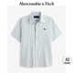 ABERCROMBIE & FITCH男裝25夏季美式復(fù)古經(jīng)典小麋鹿牛津紡?fù)獯疃绦湟r衫KI125-5084 綠色 2XL (185/124A)