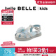百麗（Belle）蝴蝶結公主涼鞋童鞋女商場(chǎng)同款精致水鉆涼鞋24531B64 銀色 30碼