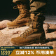DANNER 丹納 戶外徒步登山Tanicus高幫沙漠靴男透氣防滑鞋靴耐磨戰(zhàn)術靴 55317-黃色/狼棕-男款 41.5