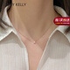 Cindy Kelly高級(jí)感精致項(xiàng)鏈女實(shí)用輕奢走心鎖骨鏈生日七夕情人節(jié)禮物送女友 一顆鈦金小鉆【送老婆女友實(shí)用高檔】