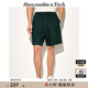 ABERCROMBIE & FITCH男裝25夏季美式復(fù)古百搭松緊腰寬松五分褲休閑短褲KI128-5048 橄欖綠 S (175/76A)