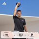 adidas休閑舒適上衣圓領(lǐng)短袖T恤男裝阿迪達斯官方輕運動(dòng) 黑色/白   2XL