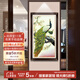 尚得堂 富貴圖孔雀畫(huà)裝飾壁畫(huà)玄關(guān)裝飾畫(huà)客廳掛畫(huà)手工畫(huà)景泰藍工藝畫(huà) 帶框86*156（推薦）