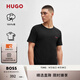 HUGO雨果【100%棉 打底T恤三件套】男士徽標裝飾棉質(zhì)短袖T恤 001-黑色 L