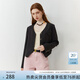 范思藍(lán)恩23FS13071韓版灰色西裝套裝女春秋季短款外套半裙兩件套 西裝 M
